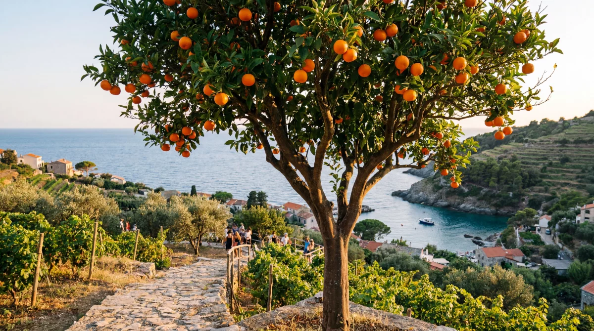 Mandarinenernte in Dalmatien