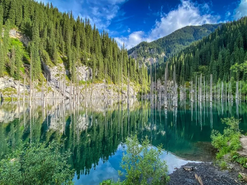 Kasachstan Entdeckungsreise ins Land der modernen Nomaden: Kaindy See