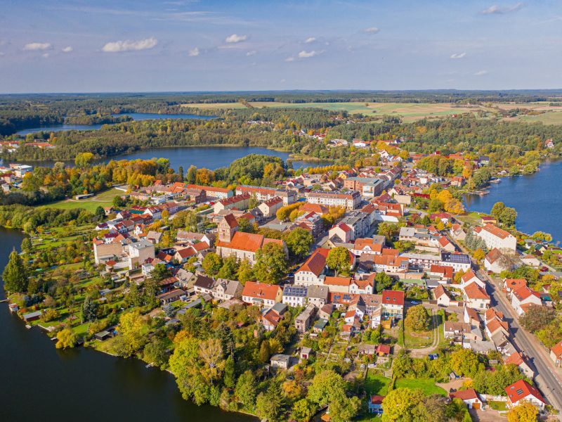 Busreise Quer durchs nördliche Brandenburg - Lychen aus der Vogelperspektive