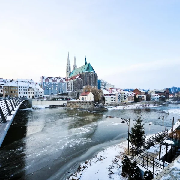 Jahreswechsel am Berg Oybin im Zittauer Gebirge: Görlitz