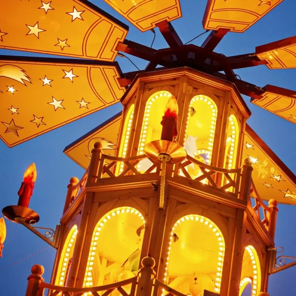 Weihnachten am Berg Oybin in der Oberlausitz