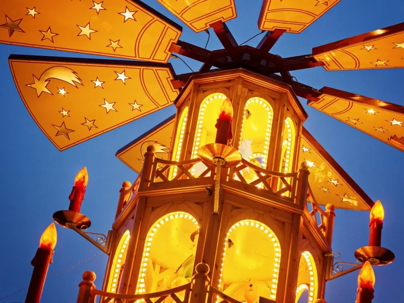 Weihnachten am Berg Oybin in der Oberlausitz