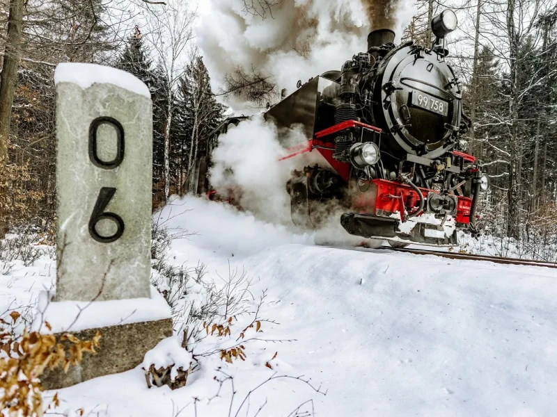 Weihnachten am Berg Oybin in der Oberlausitz