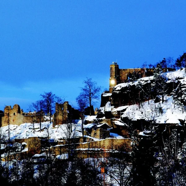 Weihnachten am Berg Oybin in der Oberlausitz