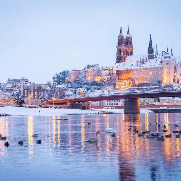 Weihnachten am Berg Oybin in der Oberlausitz: Meißen