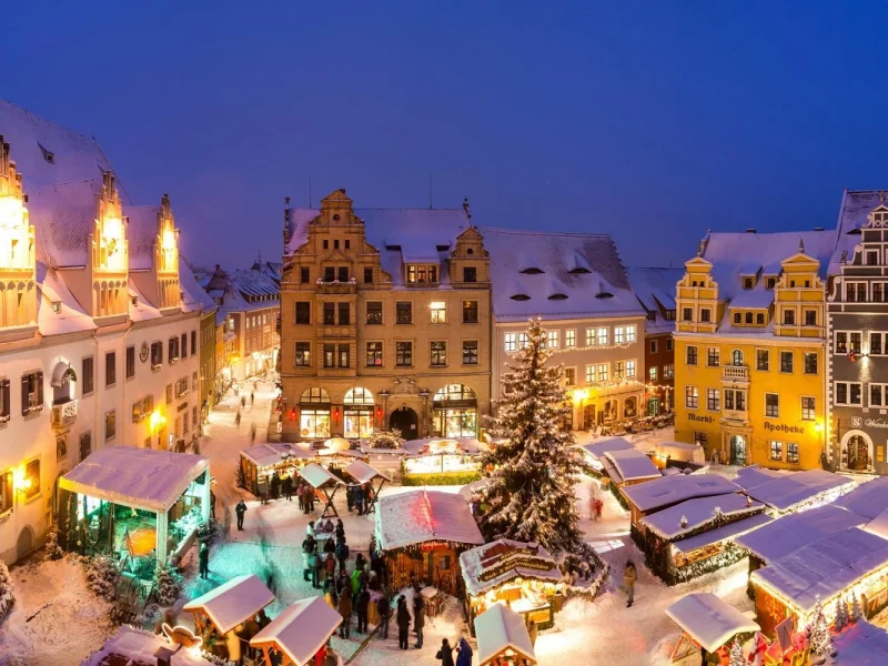Weihnachten am Berg Oybin in der Oberlausitz: Meißen