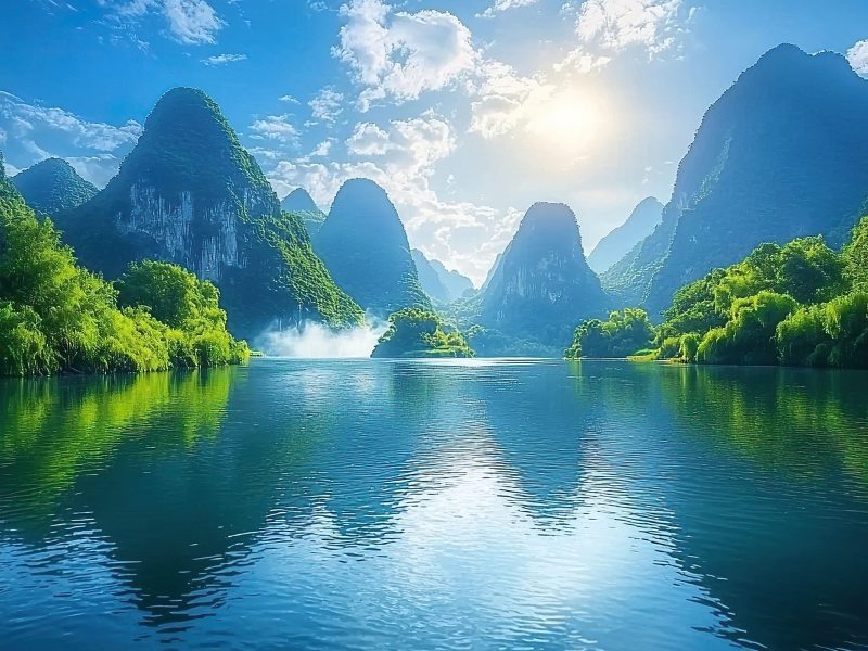 Flugreise China - Das Land des Drachen: Die magische Li-Flussfahrt nach Yangshuo
