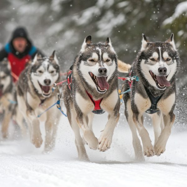 Flugreise Finnisches Winterwunderland: Begeben Sie sich auf Husky-Safari