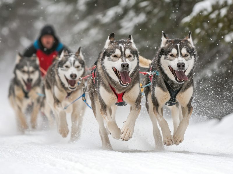 Flugreise Finnisches Winterwunderland: Begeben Sie sich auf Husky-Safari