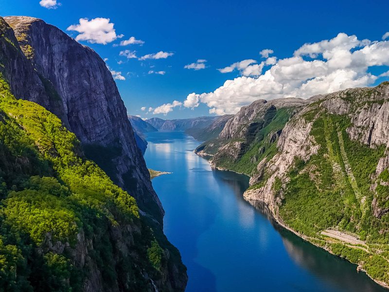 Hochseekreuzfahrt Hamburg - Nordkap - glücklich sein: Lysefjord
