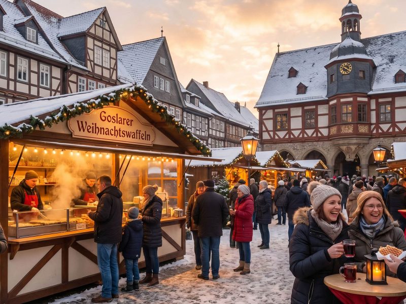 Tagesfahrt Goslar & Harzer Waffelbäckerei: Weihnachtsmarkt in Goslar