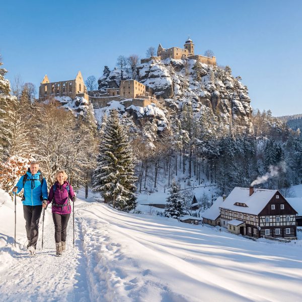 Weihnachten am Berg Oybin in der Oberlausitz