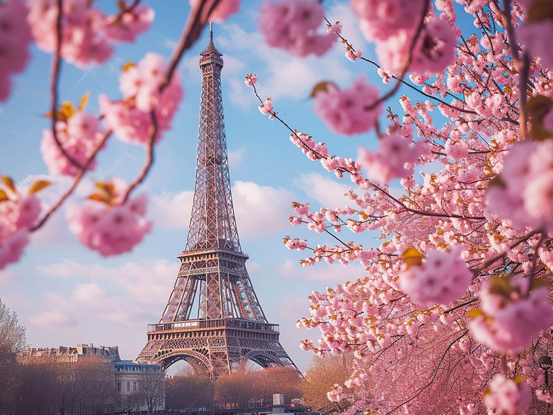 Busreise Städtereise Paris - Romantischer Ausblick auf den Eiffelturm