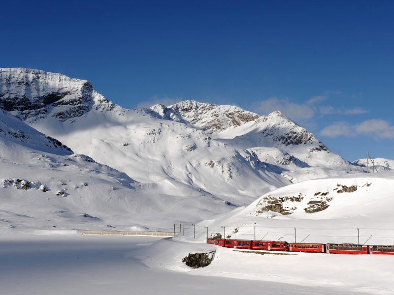 Busreise Legendäre Schweizer Bahnen im Winter - Bernina-Express © Räthische Bahnen, Tibert Keller