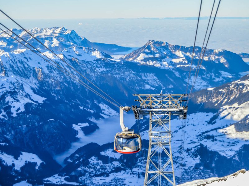 Busreise Die 5 großen Bergbahnen der Zentralschweiz - Luftseilbahn TITLIS Rotair