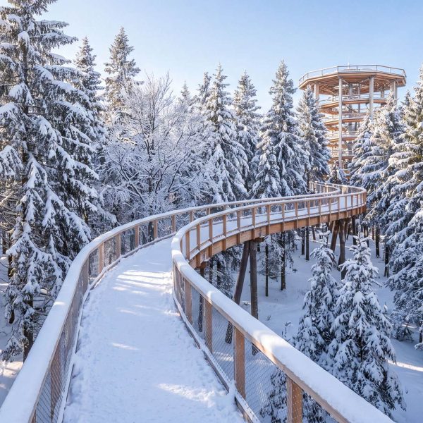 Busreise Sloweniens Schneeträume - Sloweniens erster Baumwipfelpfad