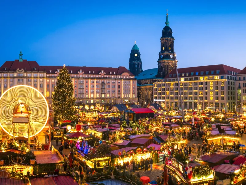 Tagesfahrt Striezelmarkt Dresden mit Stollenfest