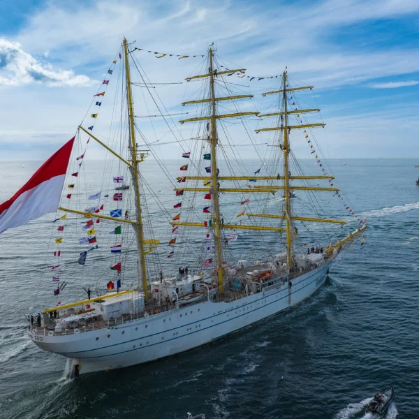 Busreise Hanse Sail in Rostock - Warnemünde: Bima Suci Hanse Sail © TZRW Taslair