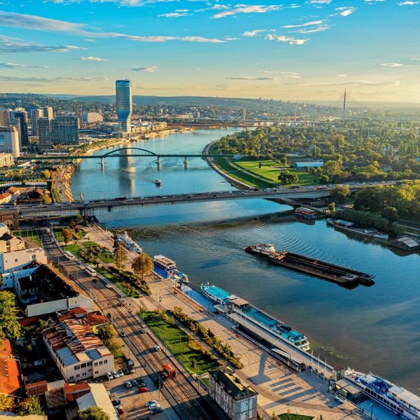 Rundreise den Balkan entdecken. Hier: Blick auf Belgrad